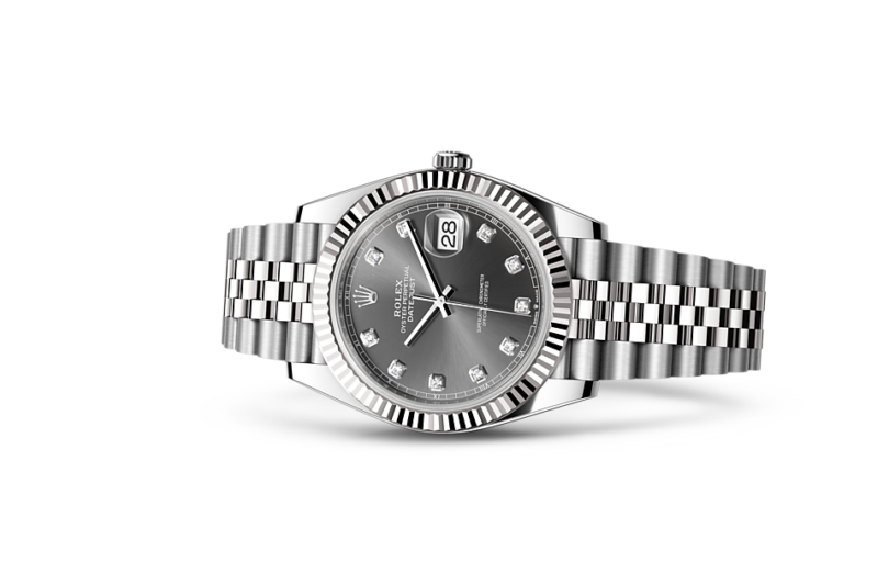 DATEJUST 41 Oyster, 41 mm, Oystersteel and white gold, M126334-0006