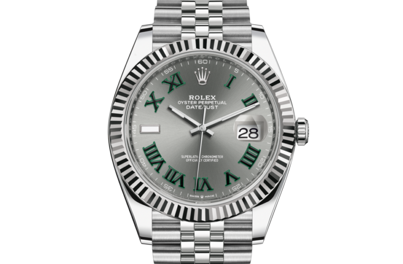 DATEJUST 41 Oyster, 41 mm, Oystersteel and white gold, M126334-0022